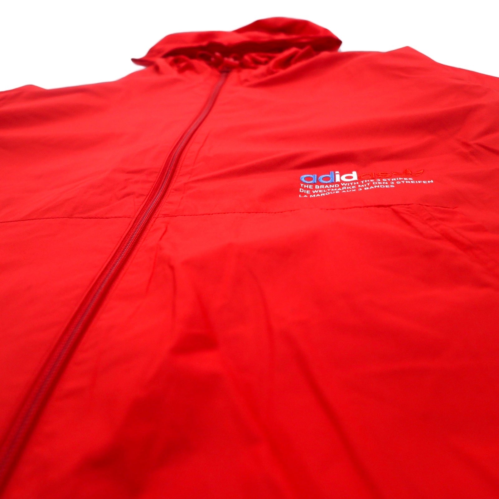 adidas Originals Giacca a vento Adicolor Nylon M Rosso Logo Trifoglio Giacca a vento Adicolor FTO GN3561