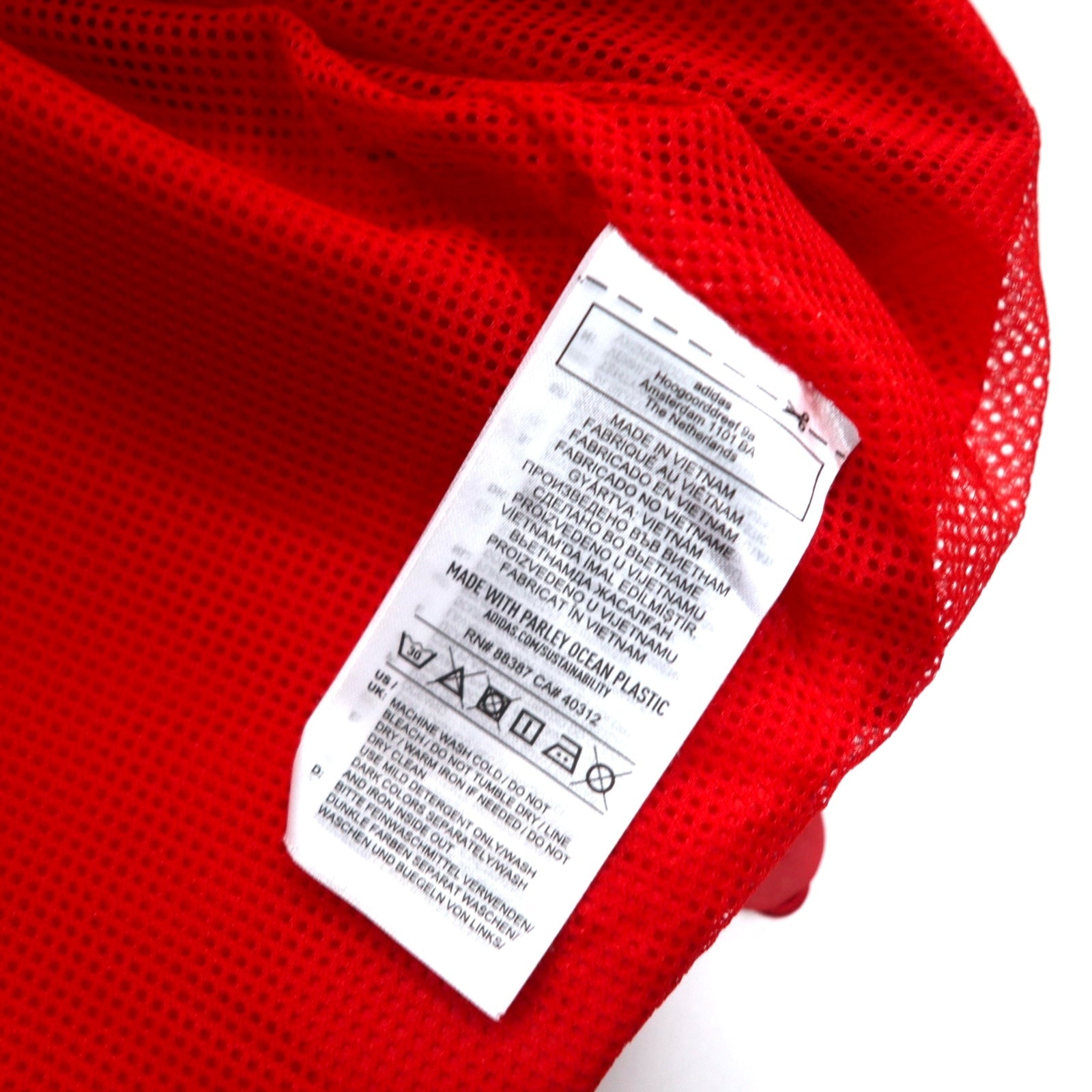 adidas Originals Giacca a vento Adicolor Nylon M Rosso Logo Trifoglio Giacca a vento Adicolor FTO GN3561