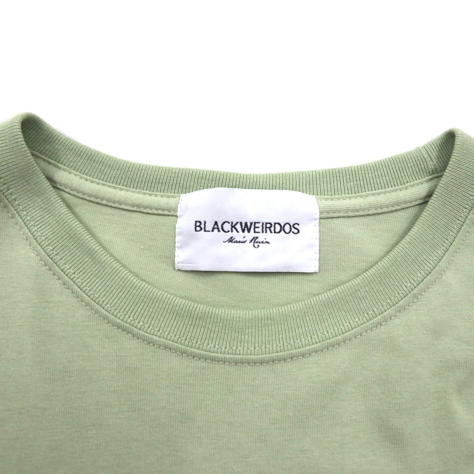 T-shirt BLACKWEIRDOS stampa DAG L verde 24SP-T502 Fabbricato in Giappone