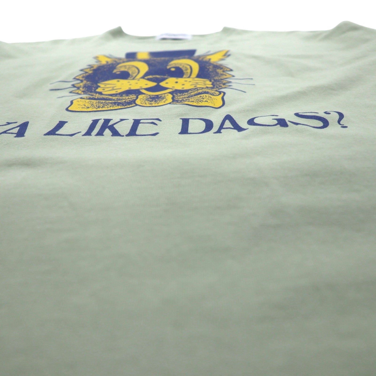 T-shirt BLACKWEIRDOS stampa DAG L verde 24SP-T502 Fabbricato in Giappone