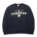 Lee SPORT Anni '90 NHL Felpa College XL Nero Cotone PITTSBURGH PENGUINS Made in Mexico