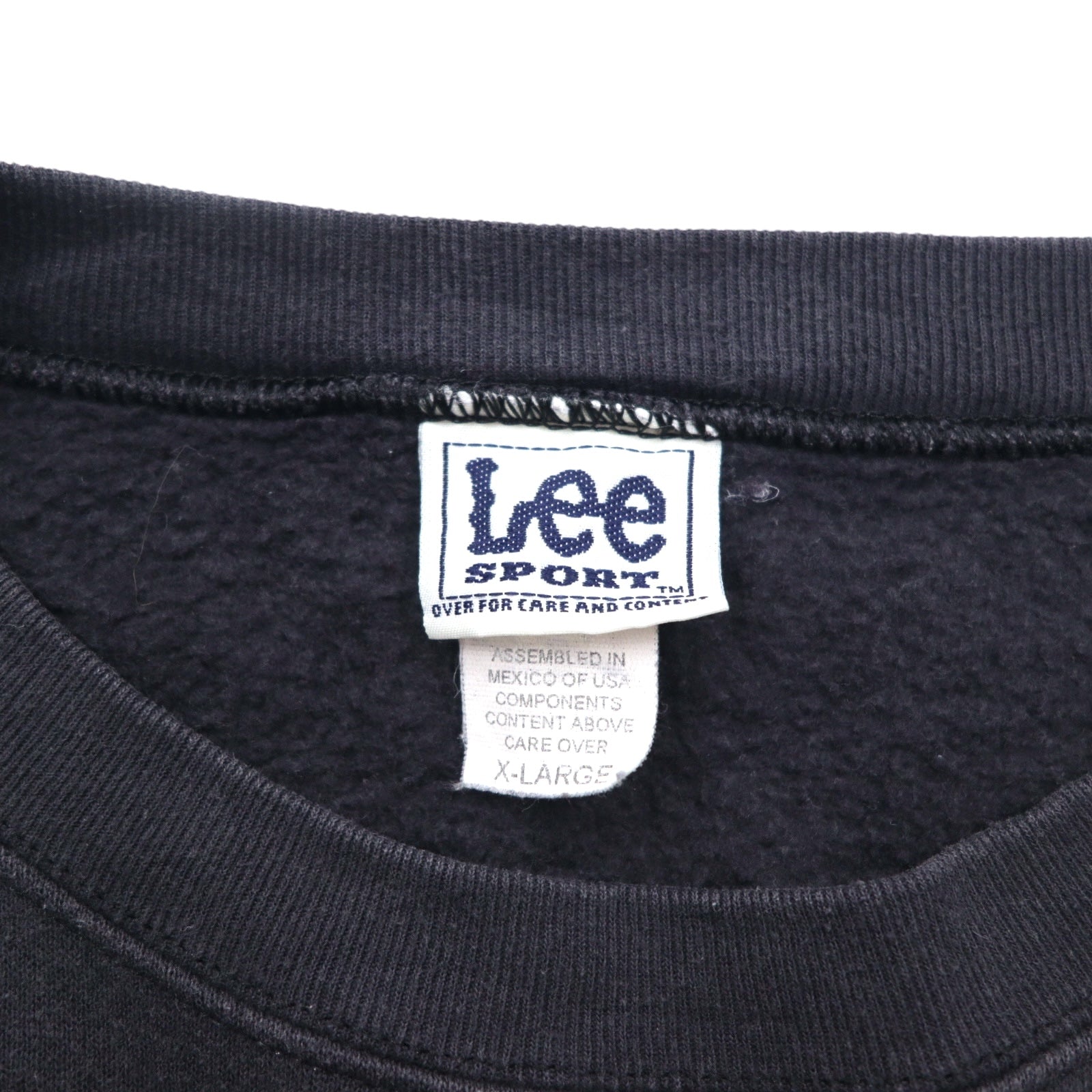 Lee SPORT Anni '90 NHL Felpa College XL Nero Cotone PITTSBURGH PENGUINS Made in Mexico
