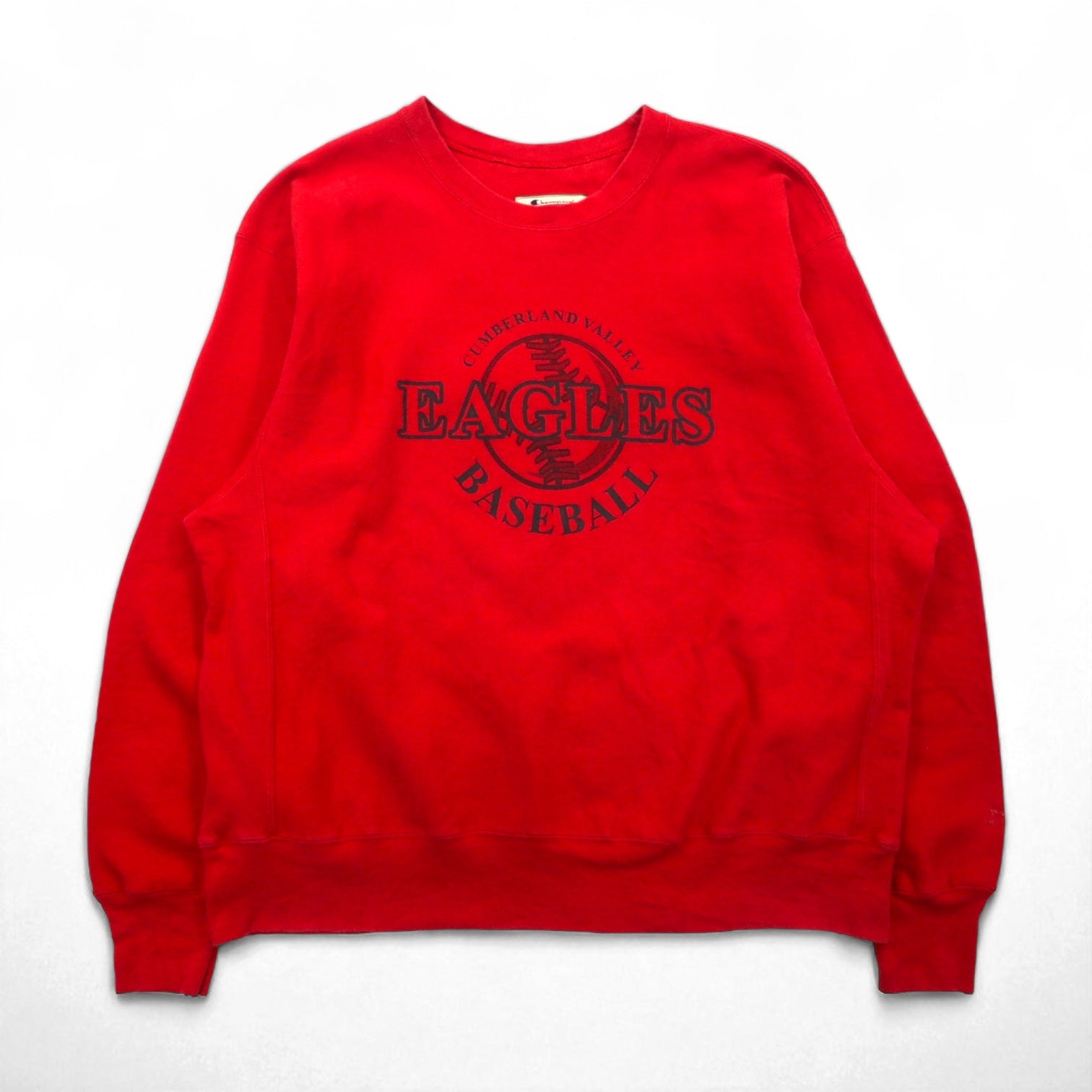 Champion Reverse Weave PREMIUM REVERSE WEAVE Felpa XL Rosso Felpato Baseball EAGLES BASEBALL