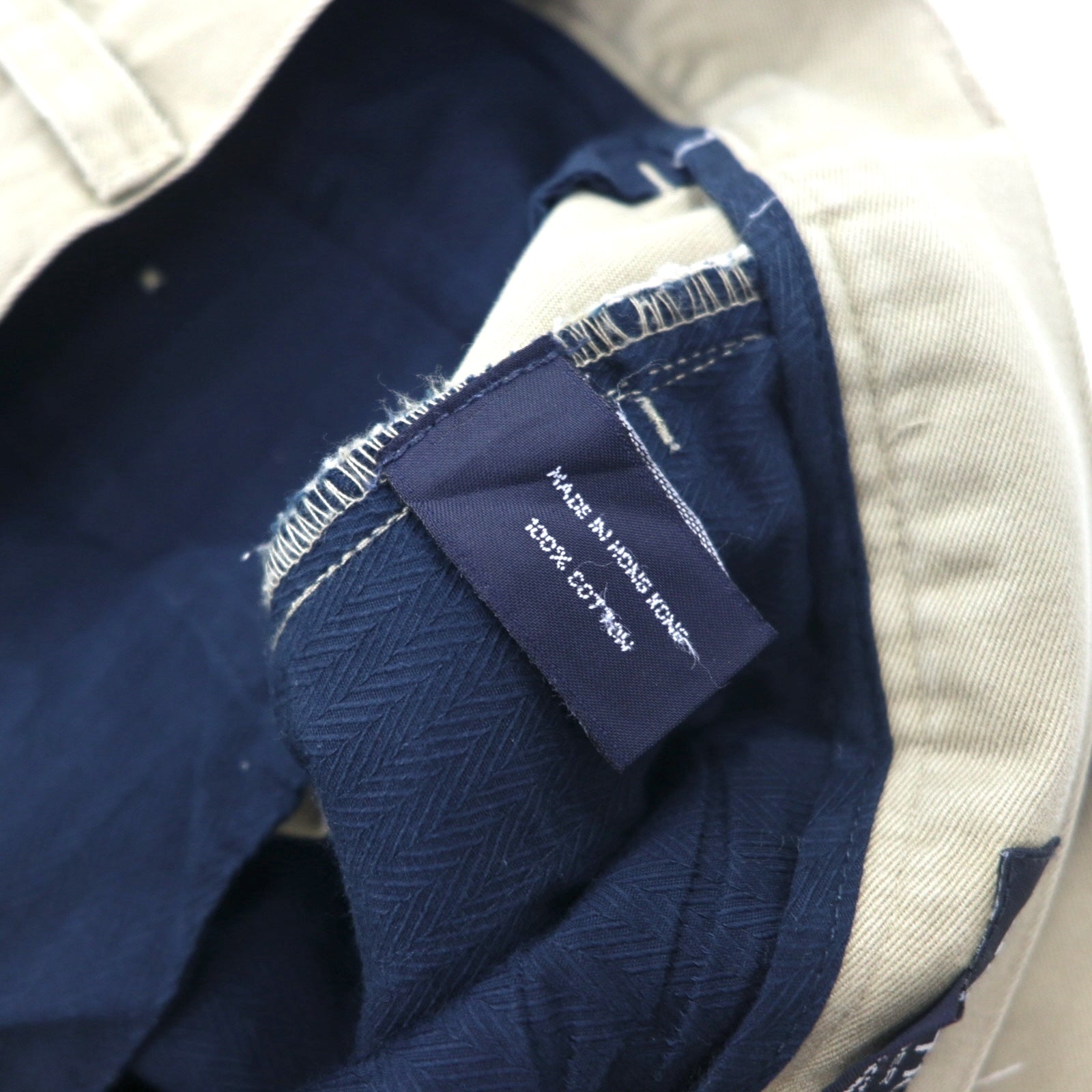 NAUTICA Pantaloni Chino Ampi con Pinces L Beige CLASSIC FIT Cotone RIGGER