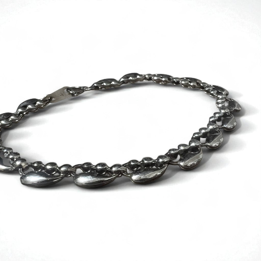 Vintage Silver Bracelet ティアドロップ ブレスレット PT100 SV プラチナ シルバー
