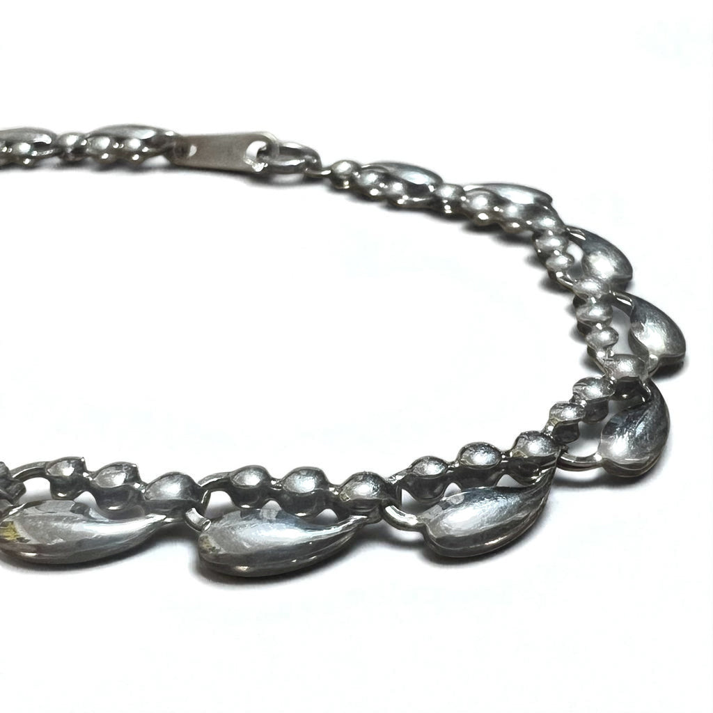 Vintage Silver Bracelet ティアドロップ ブレスレット PT100 SV プラチナ シルバー