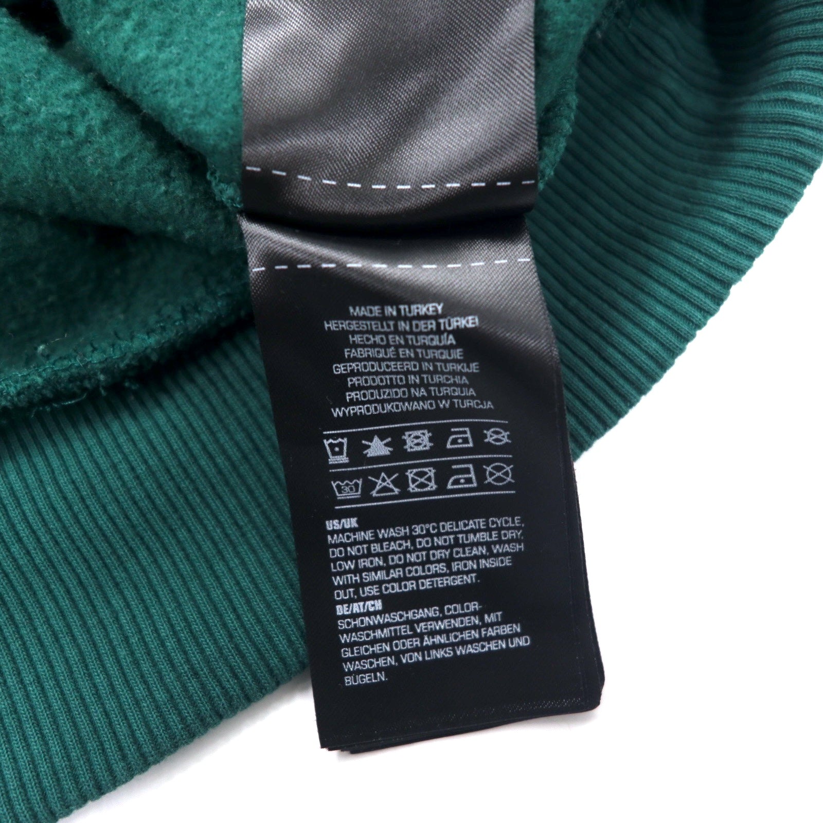karl kani jeans Felpa a spalla scesa XS verde cotone taglio corto