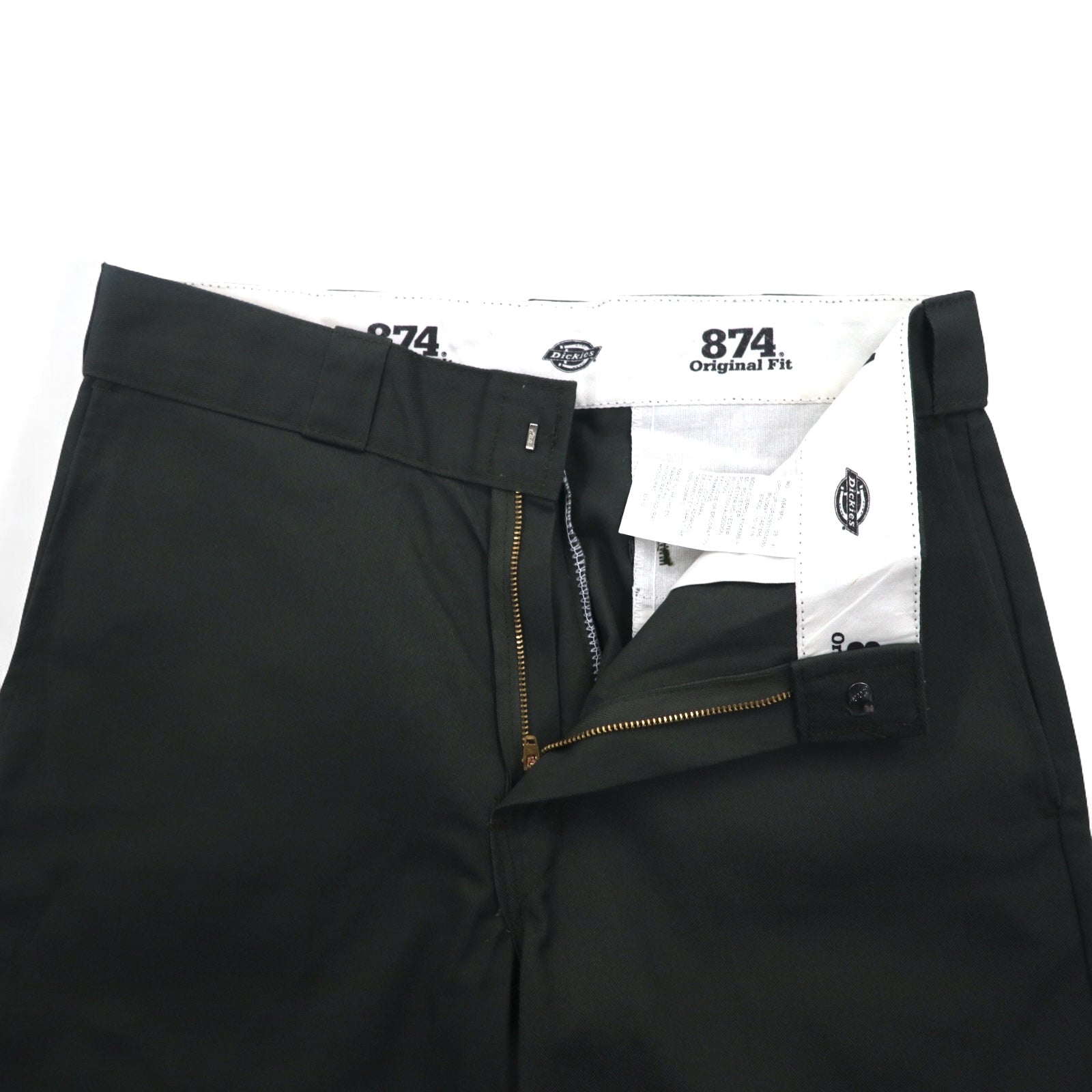 Dickies 874 Chino Work Pants M Kaki Poliestere Cotone Prodotto in Honduras