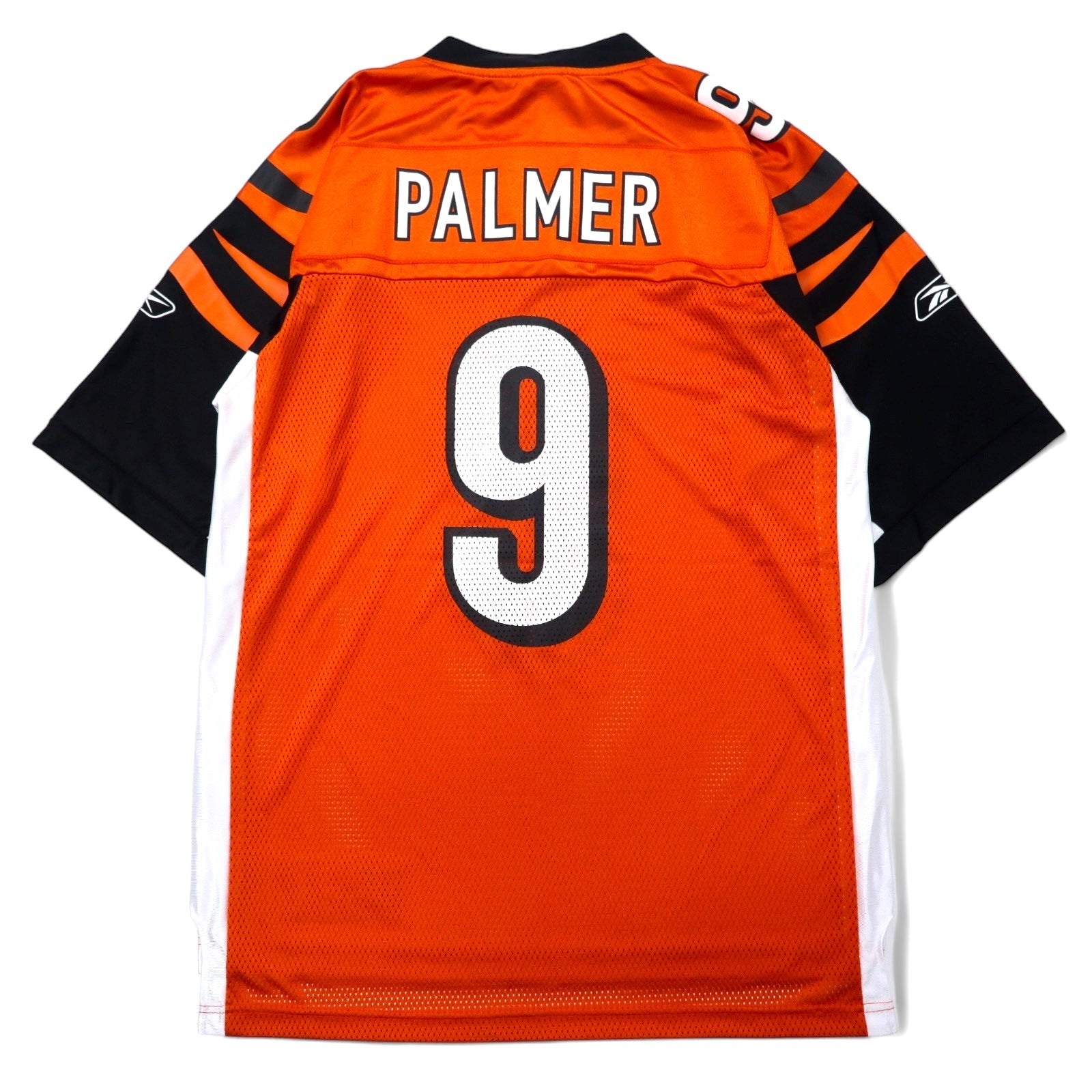 Reebok Maglia da gioco M Arancione Nylon Mesh NFL Bengals Numerazione PALMER Articolo nuovo