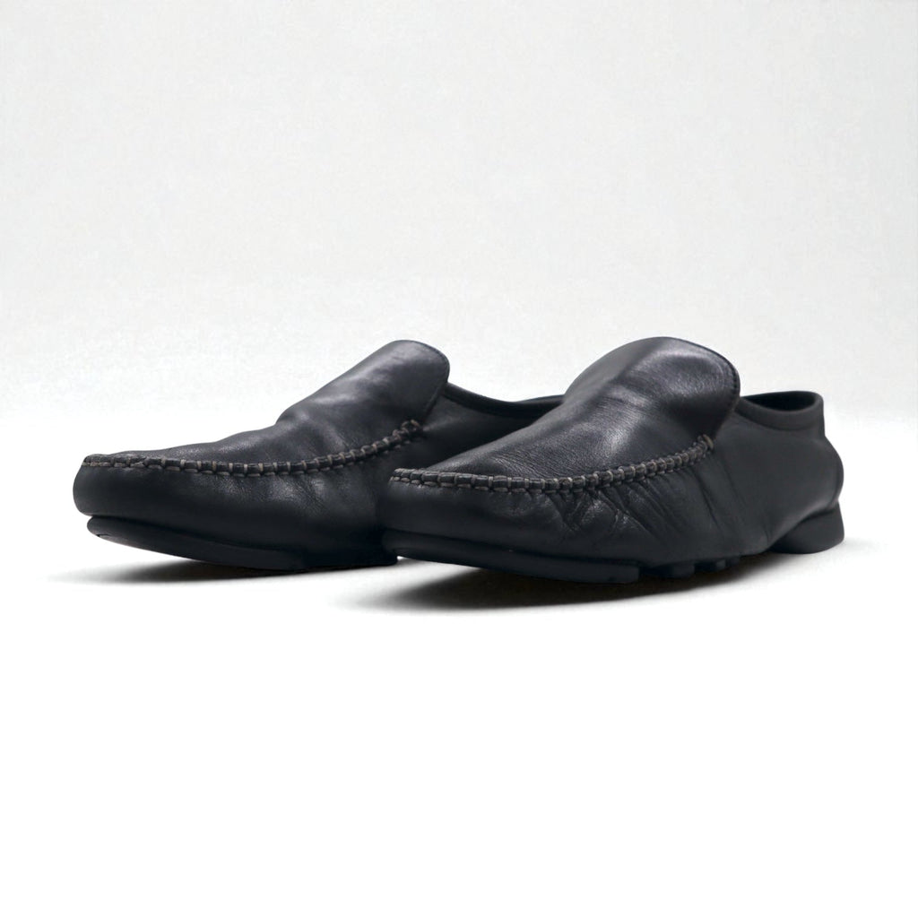 Salvatore Ferragamo Mocassini Driving Loafer Slip-on 26cm Neri Pelle Made in Italy