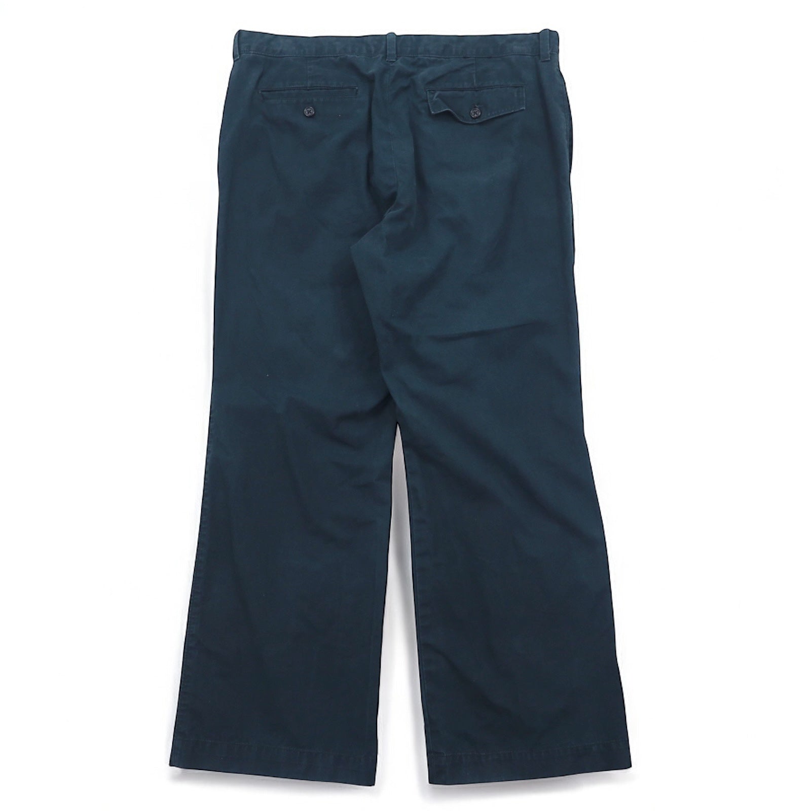 BANANA REPUBLIC Chino larghi 35 verde muschio cotone BOOT FIT