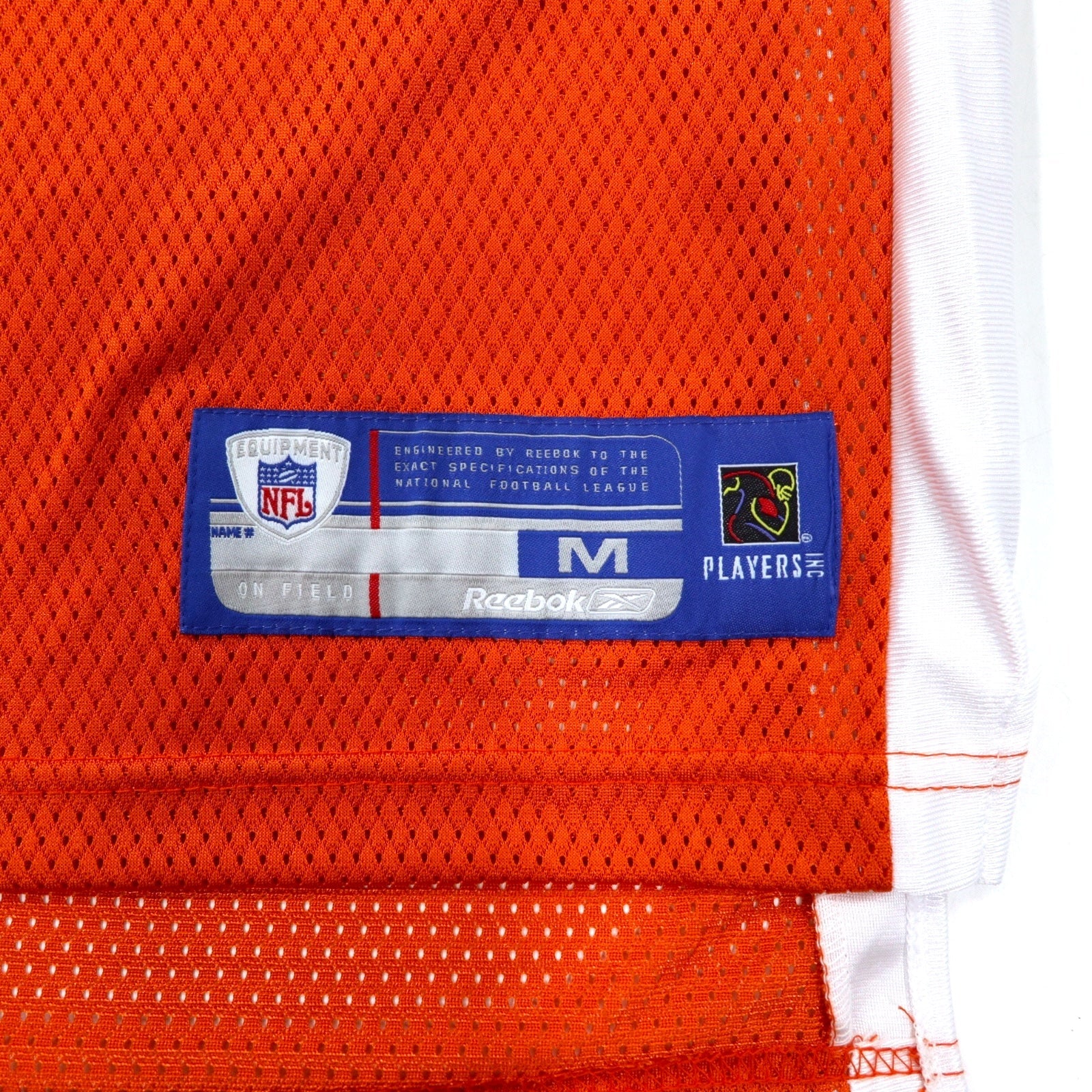 Reebok Maglia da gioco M Arancione Nylon Mesh NFL Bengals Numerazione PALMER Articolo nuovo