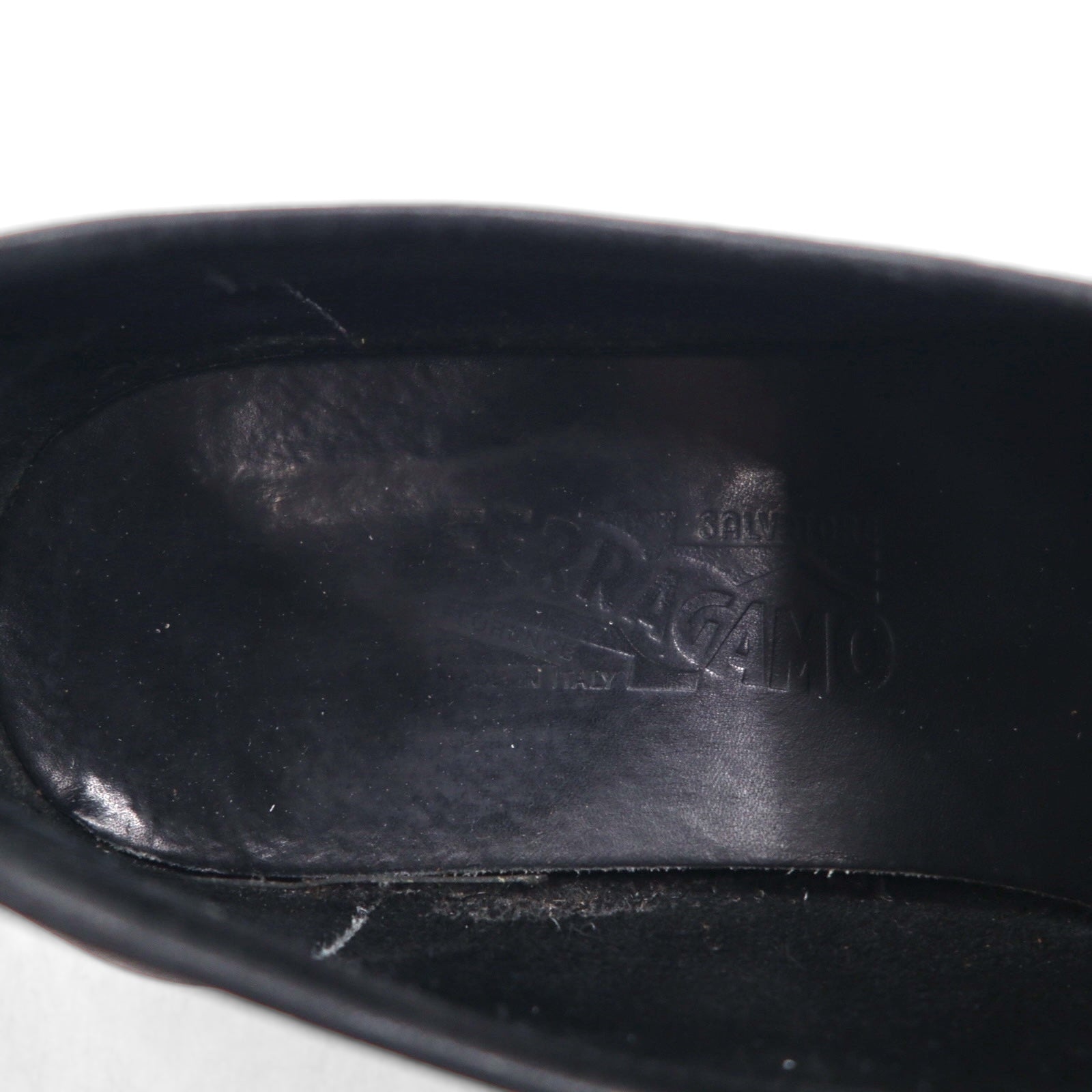 Salvatore Ferragamo Mocassini Driving Loafer Slip-on 26cm Neri Pelle Made in Italy