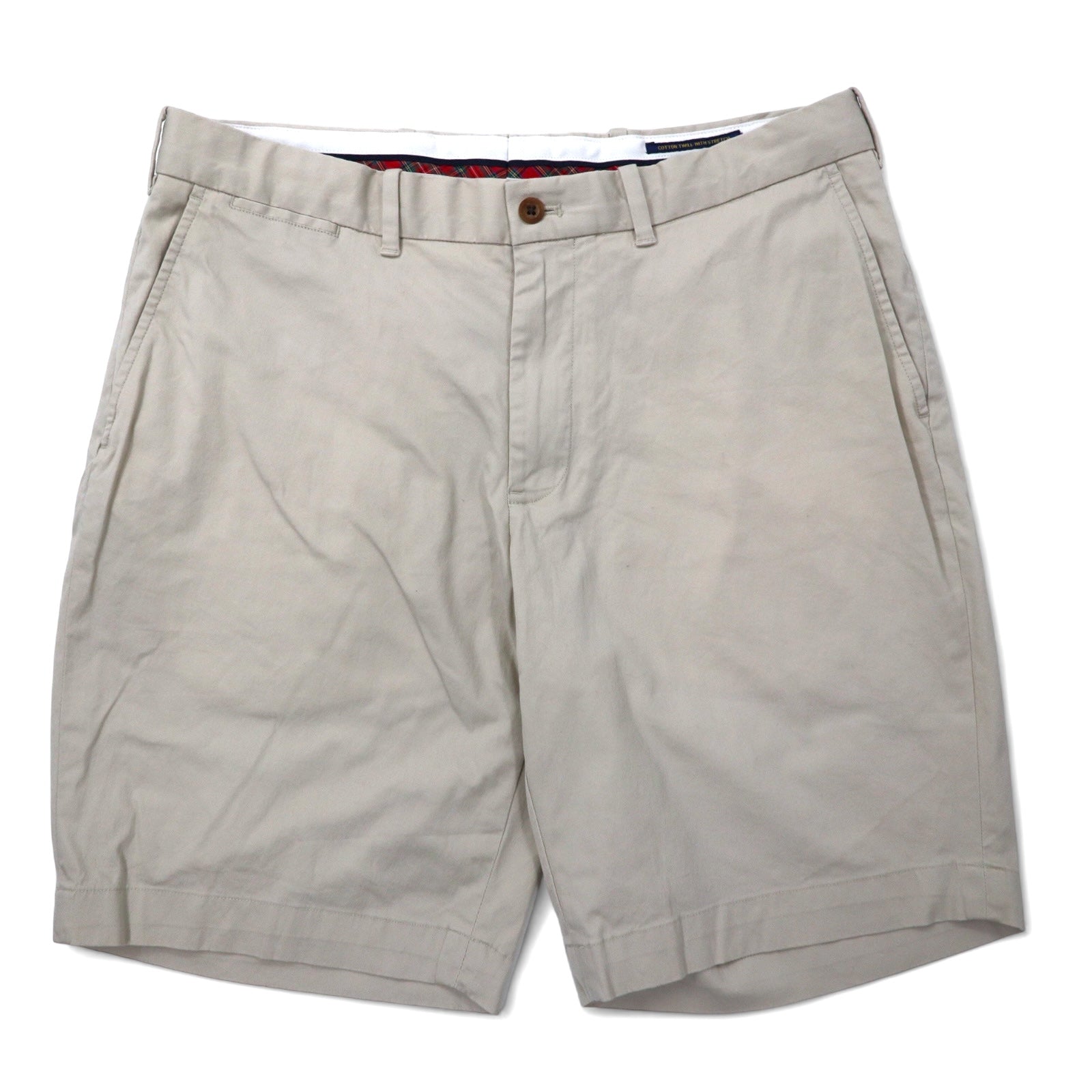 POLO GOLF RALPH LAUREN Polo Chino Shorts Pantaloncini 34 Beige Cotone Stretch COTTON TWILL WITH STRETCH