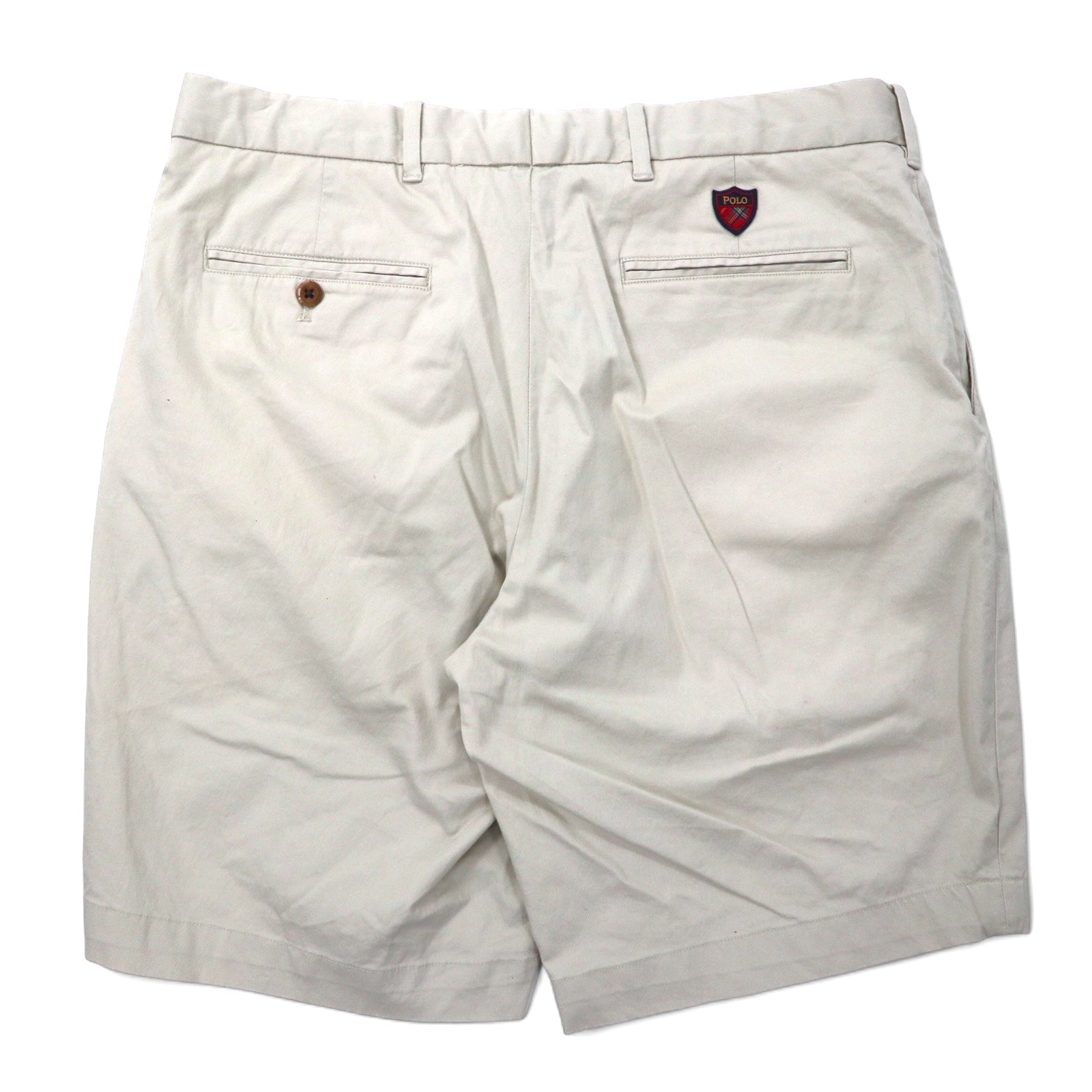 POLO GOLF RALPH LAUREN Polo Chino Shorts Pantaloncini 34 Beige Cotone Stretch COTTON TWILL WITH STRETCH