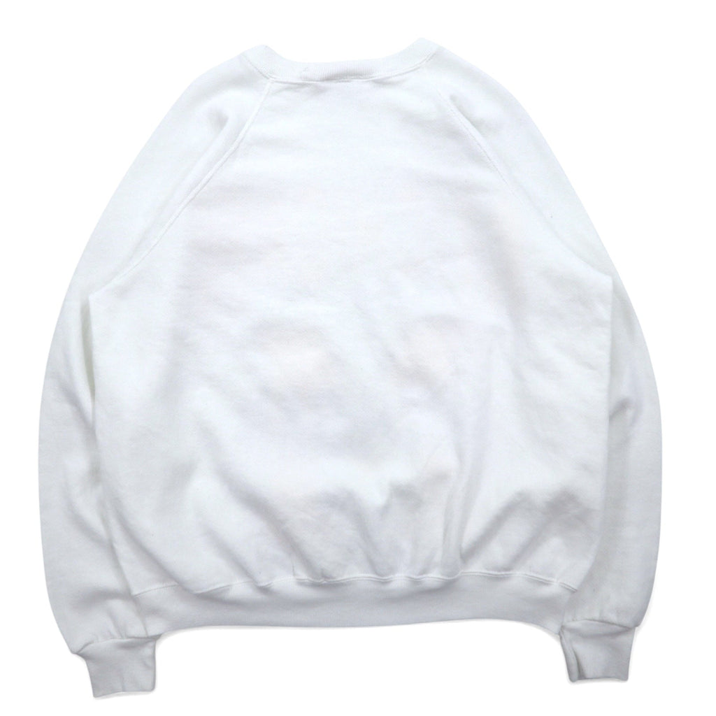 LEE 90年代 USA製 カレッジプリント スウェット 2XL ホワイト コットン MICHIGAN