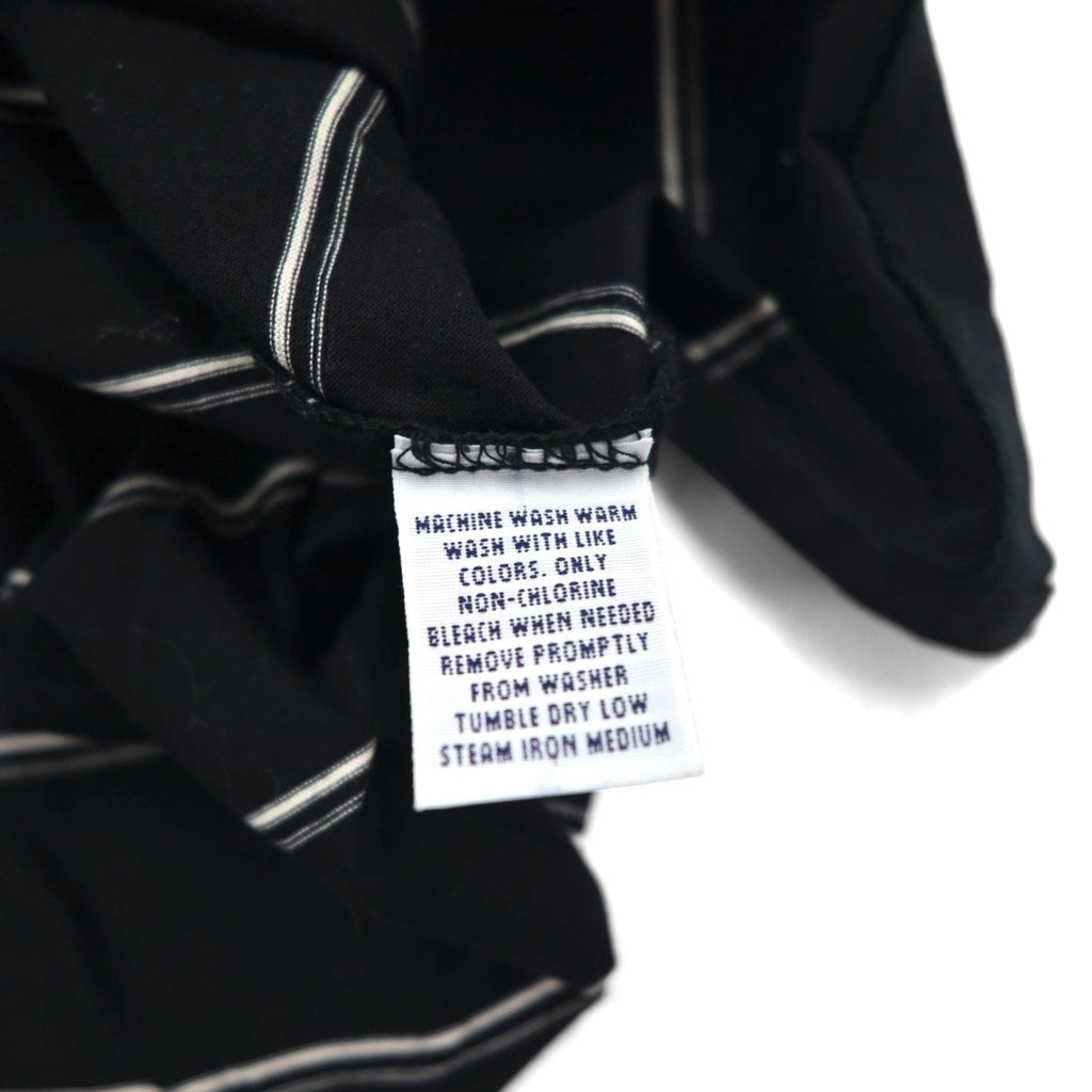 POLO GOLF RALPH LAUREN Polo in cotone Pima M Nero Righe Ricamo piccolo pony Perù