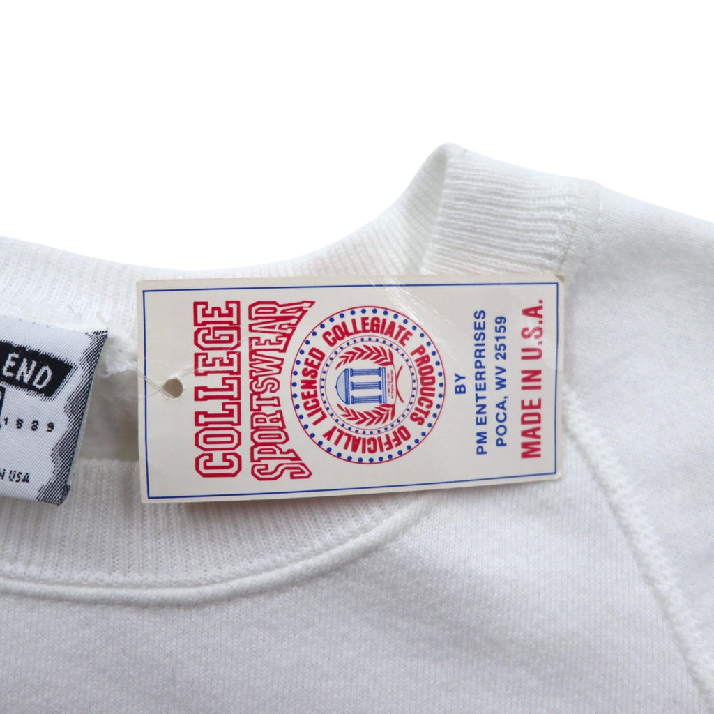 LEE 90年代 USA製 カレッジプリント スウェット 2XL ホワイト コットン MICHIGAN