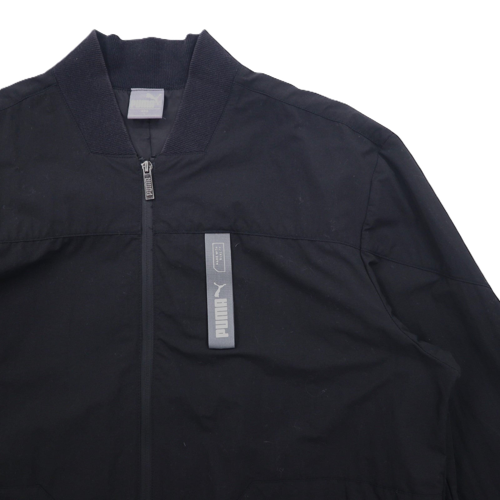 PUMA Giacca a vento in tessuto L Nero Nylon Logo 581075