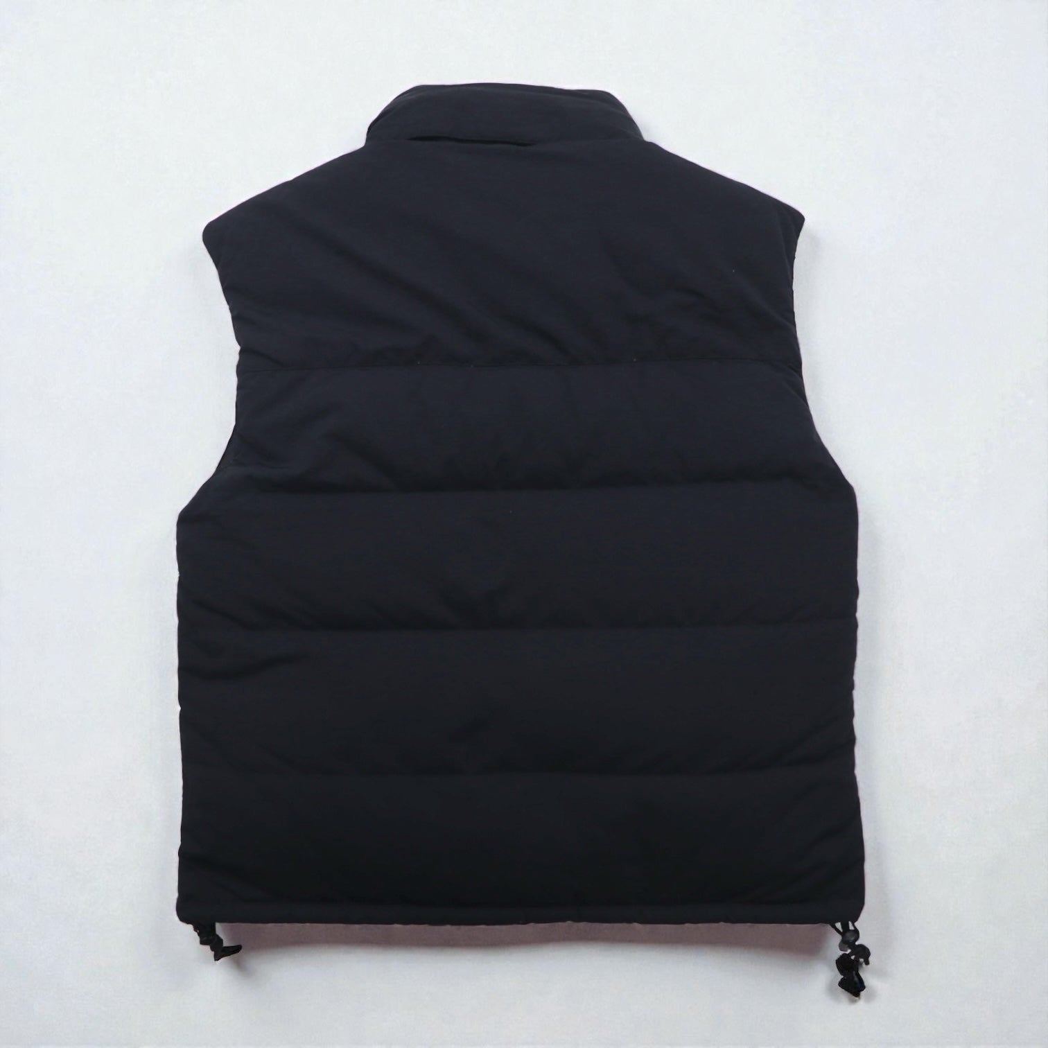 THE NORTH FACE ヌプシ グースダウン ベスト M ブラック ナイロン フード収納 ドローコード