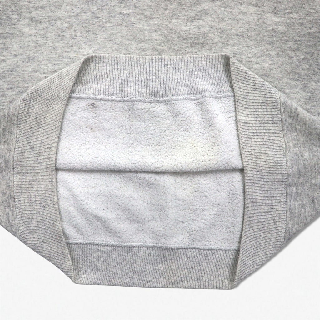 JC PENNEY Anni '90 Made in USA Felpa girocollo L Grigio tinta unita Ricamo con logo delle Olimpiadi USA