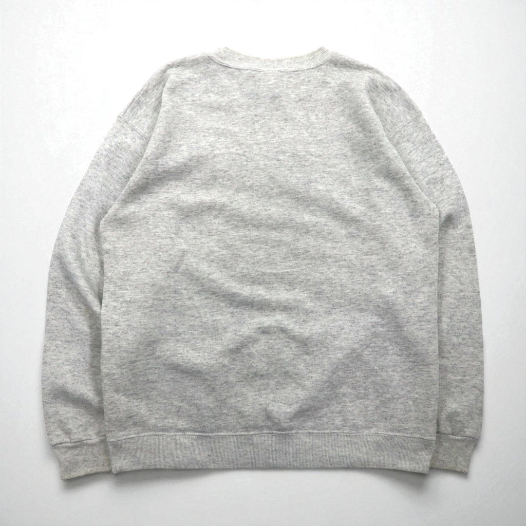 JC PENNEY Anni '90 Made in USA Felpa girocollo L Grigio tinta unita Ricamo con logo delle Olimpiadi USA