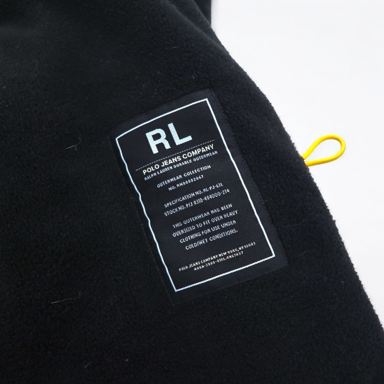 POLO JEANS Co. RALPH LAUREN anni '90, giacca a vento con cappuccio a scomparsa, taglia L, verde e nero, in nylon ripstop