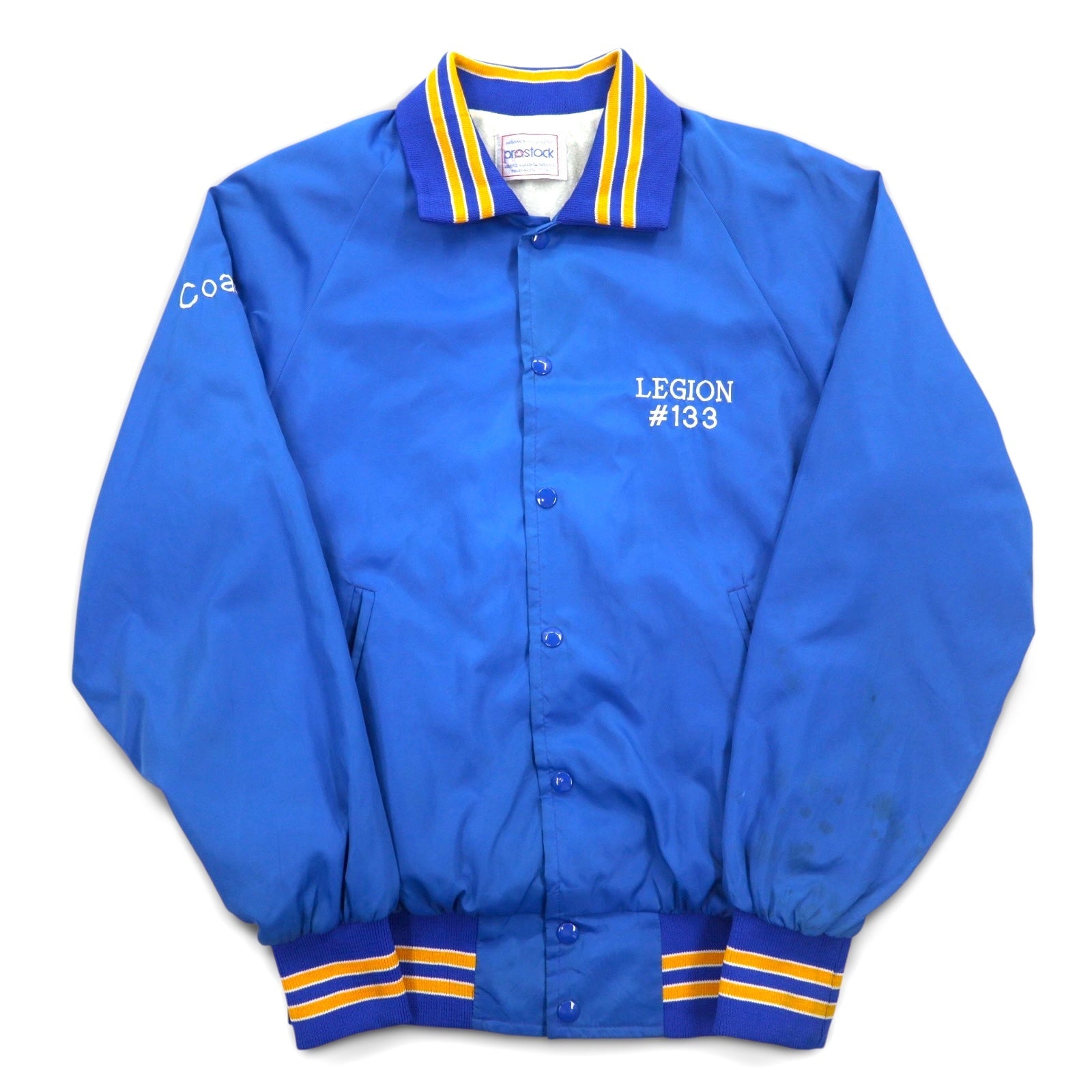 Stadio in nylon PROSTOCK anni '90, taglia L, blu, con ricamo LEGION sul petto