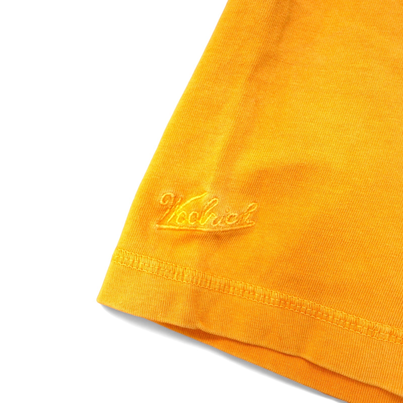 Woolrich T-shirt pesante XL arancione cotone scollo a V vestibilità ampia