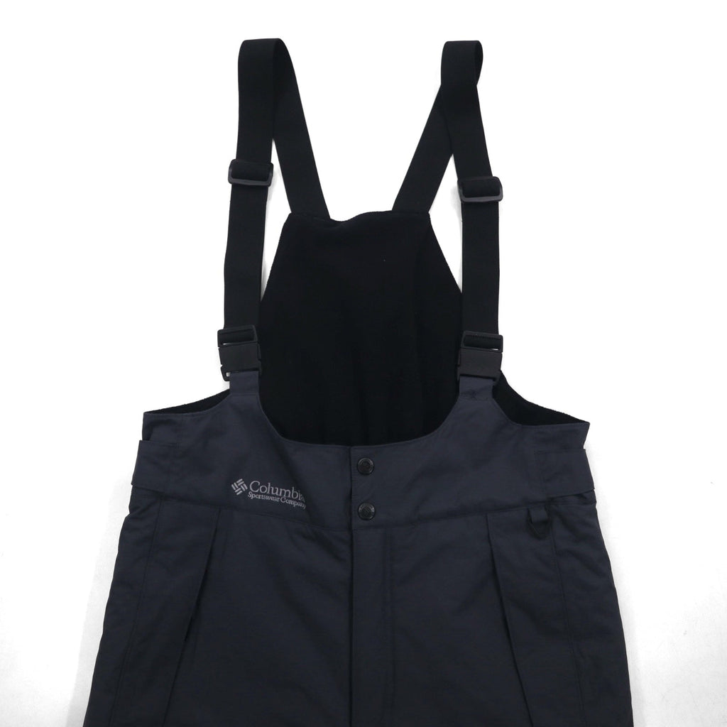 Columbia TITANIUM スノービブパンツ サロペット 防水 オーバーオール L グレー 中綿 スキー スノーボード ウェア EM8025