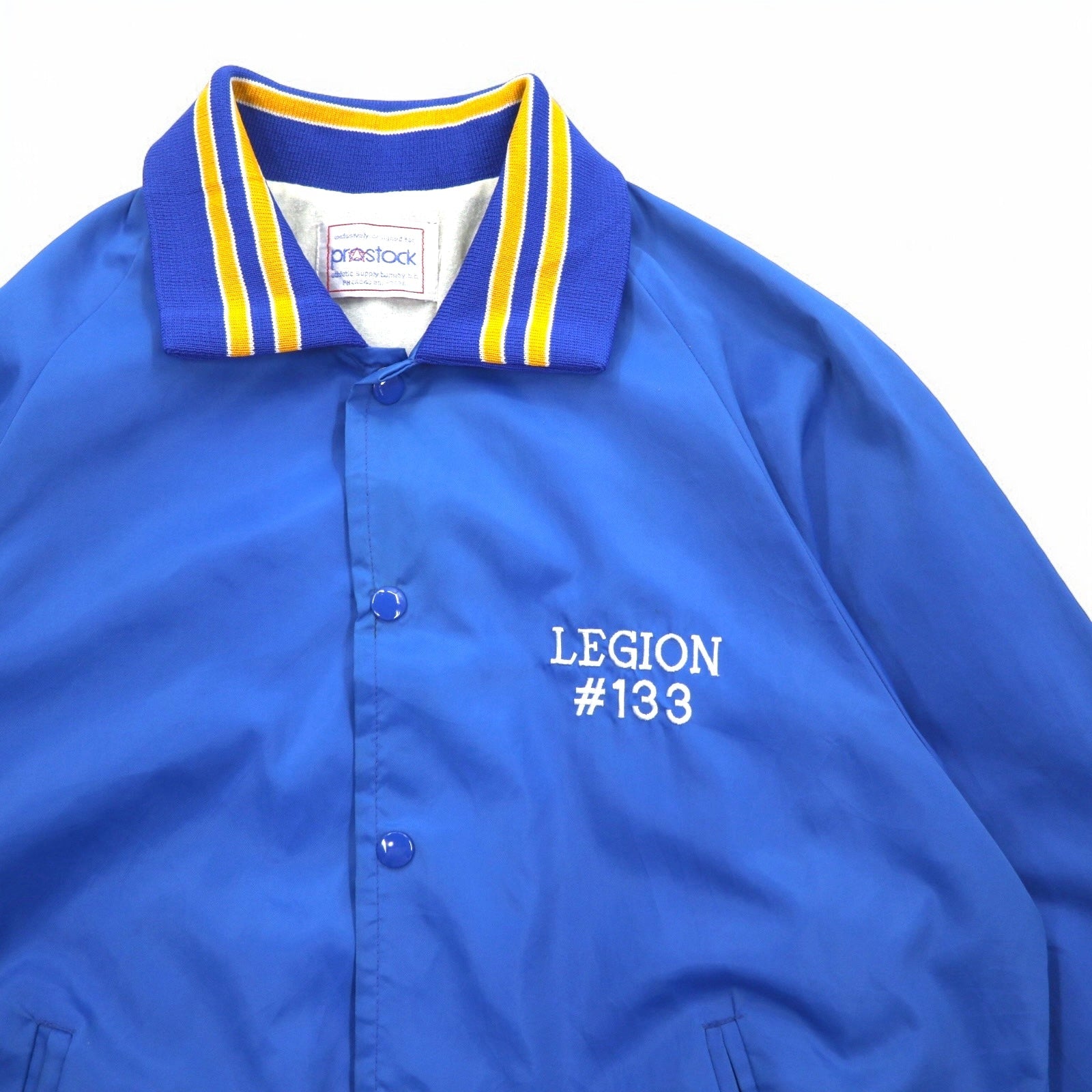 Stadio in nylon PROSTOCK anni '90, taglia L, blu, con ricamo LEGION sul petto