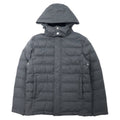 BROOKS BROTHERS Piumino S Grigio Poliestere Fodera a quadri Cappuccio rimovibile