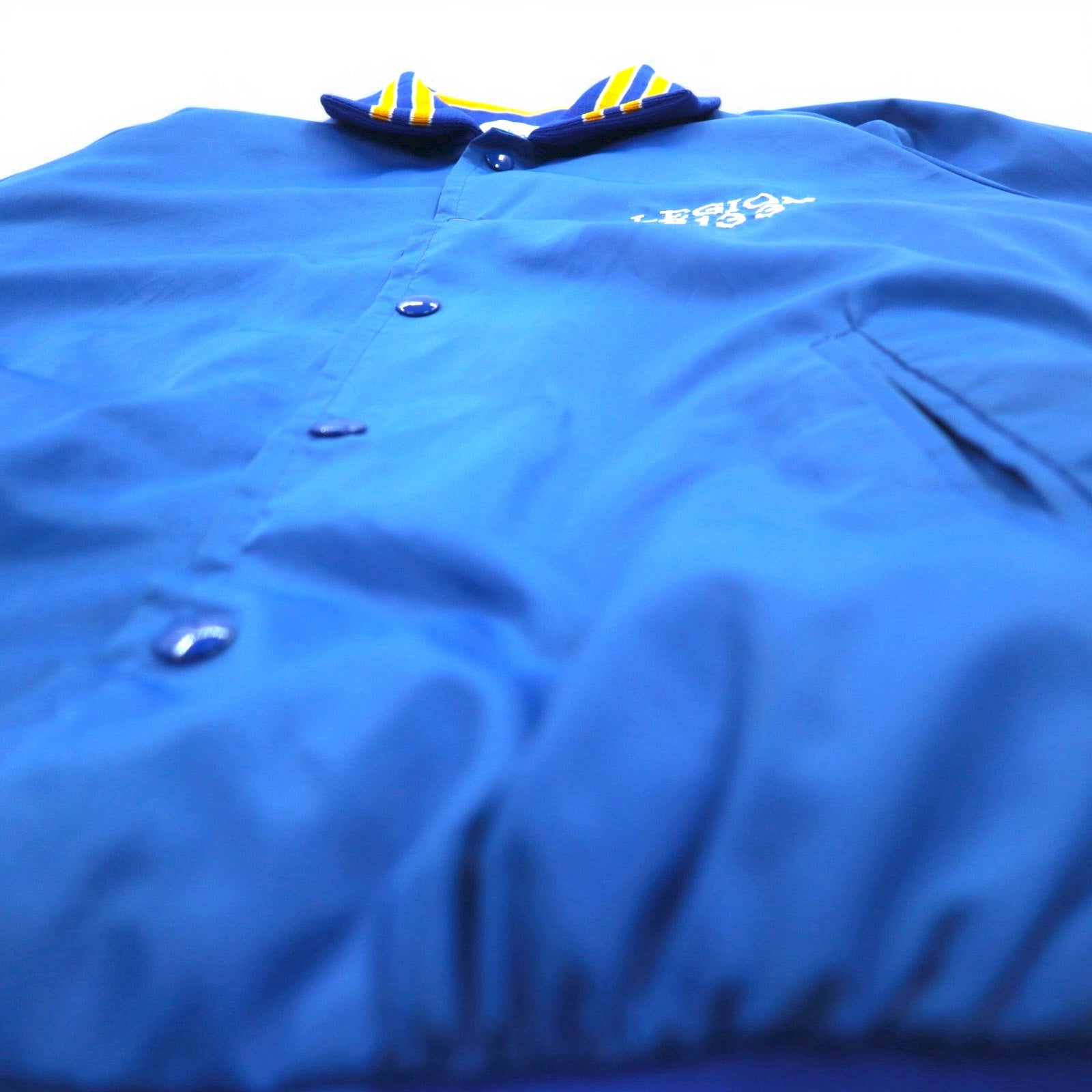 Stadio in nylon PROSTOCK anni '90, taglia L, blu, con ricamo LEGION sul petto