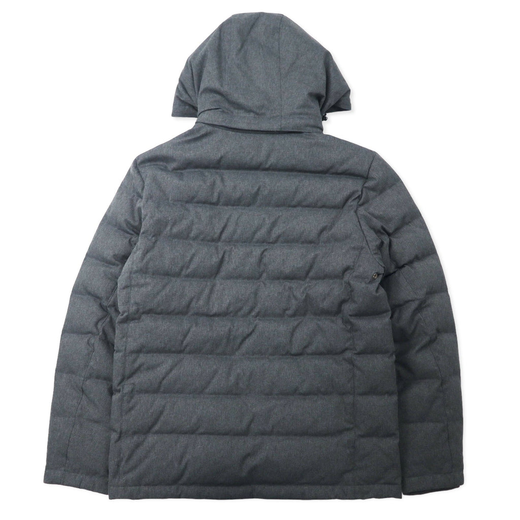 BROOKS BROTHERS Piumino S Grigio Poliestere Fodera a quadri Cappuccio rimovibile
