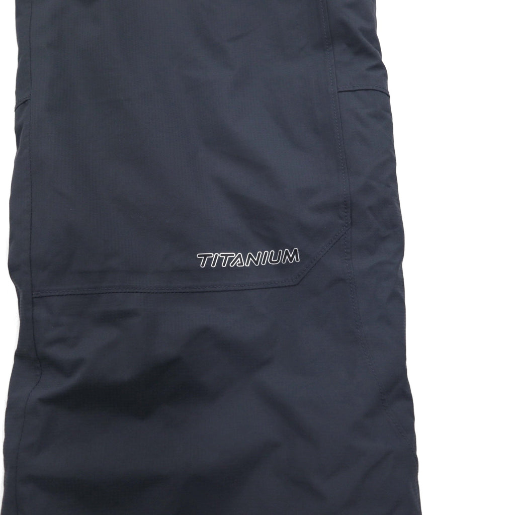 Columbia TITANIUM スノービブパンツ サロペット 防水 オーバーオール L グレー 中綿 スキー スノーボード ウェア EM8025
