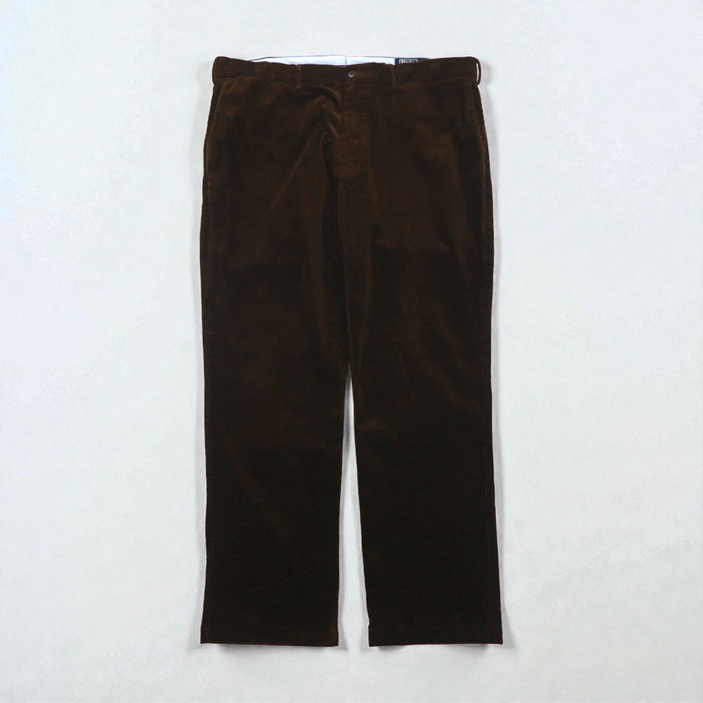 Polo Ralph Lauren コーデュロイ チノパンツ スラックス 2XL ブラウン CLASSIC FIT ダブルカフス