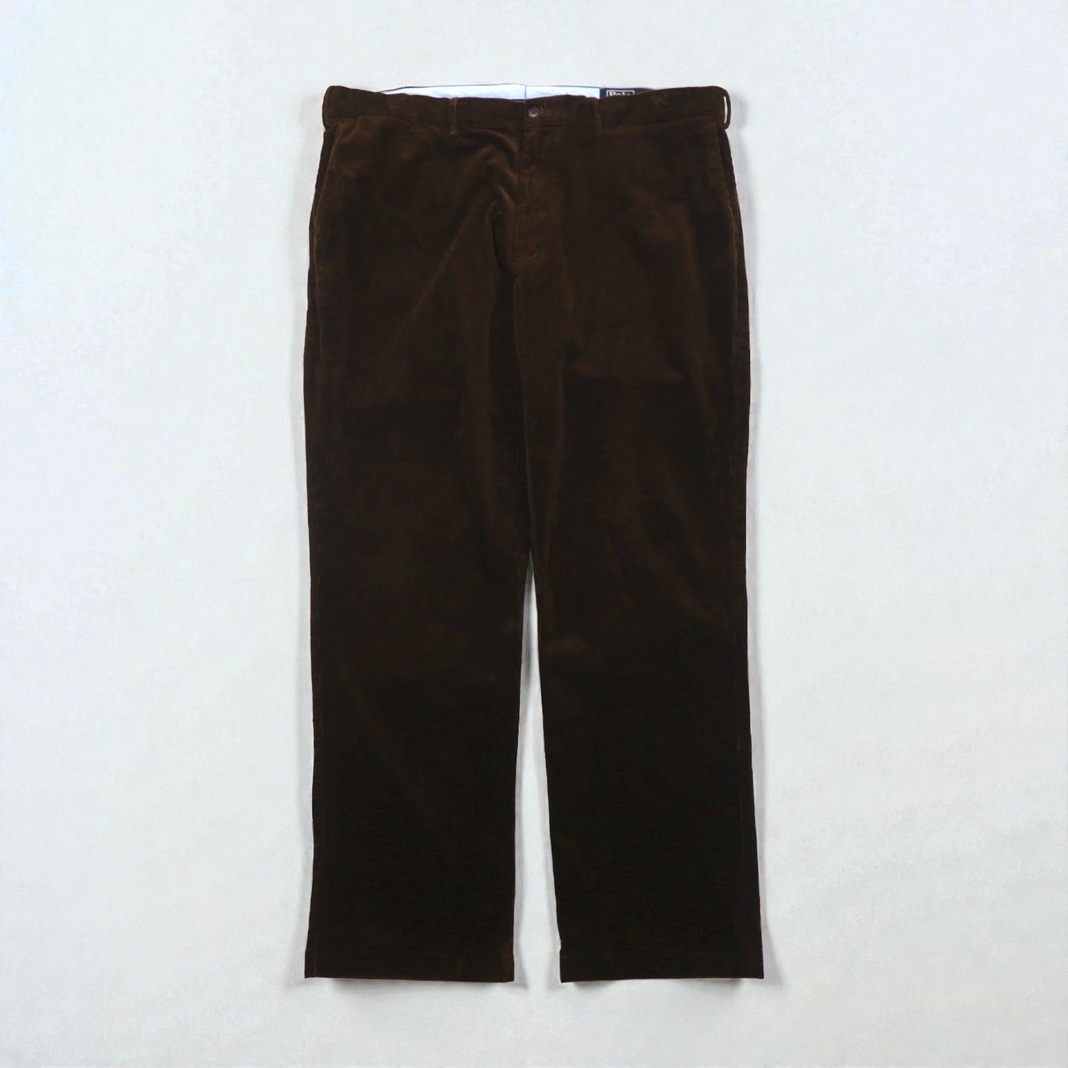 Polo Ralph Lauren コーデュロイ チノパンツ スラックス 2XL ブラウン CLASSIC FIT ダブルカフス