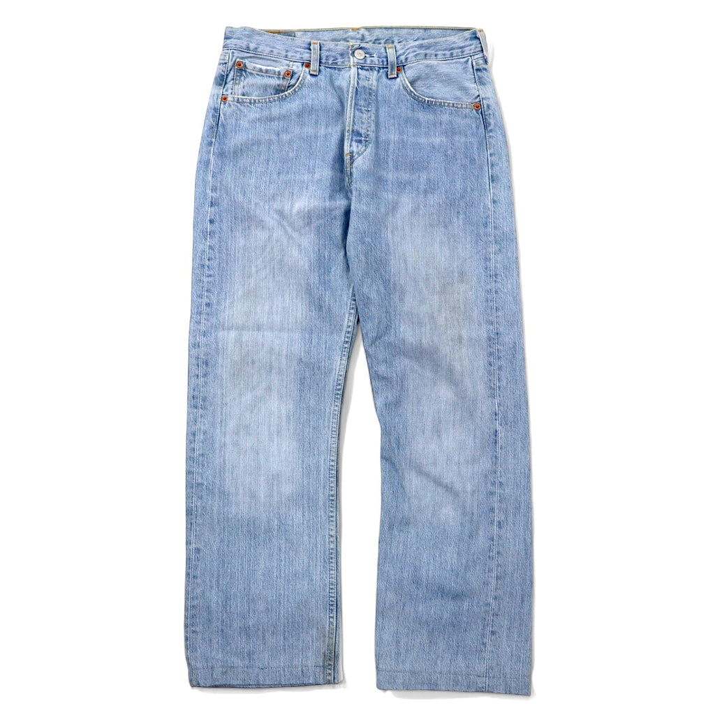 Levi's Made in Spain Anni 2000 Euro Levi's 501 Jeans 31 Blu Ice Wash Cotone Chiusura a bottoni Retro bottone 295 501-0178