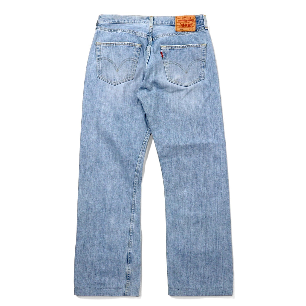 Levi's Made in Spain Anni 2000 Euro Levi's 501 Jeans 31 Blu Ice Wash Cotone Chiusura a bottoni Retro bottone 295 501-0178
