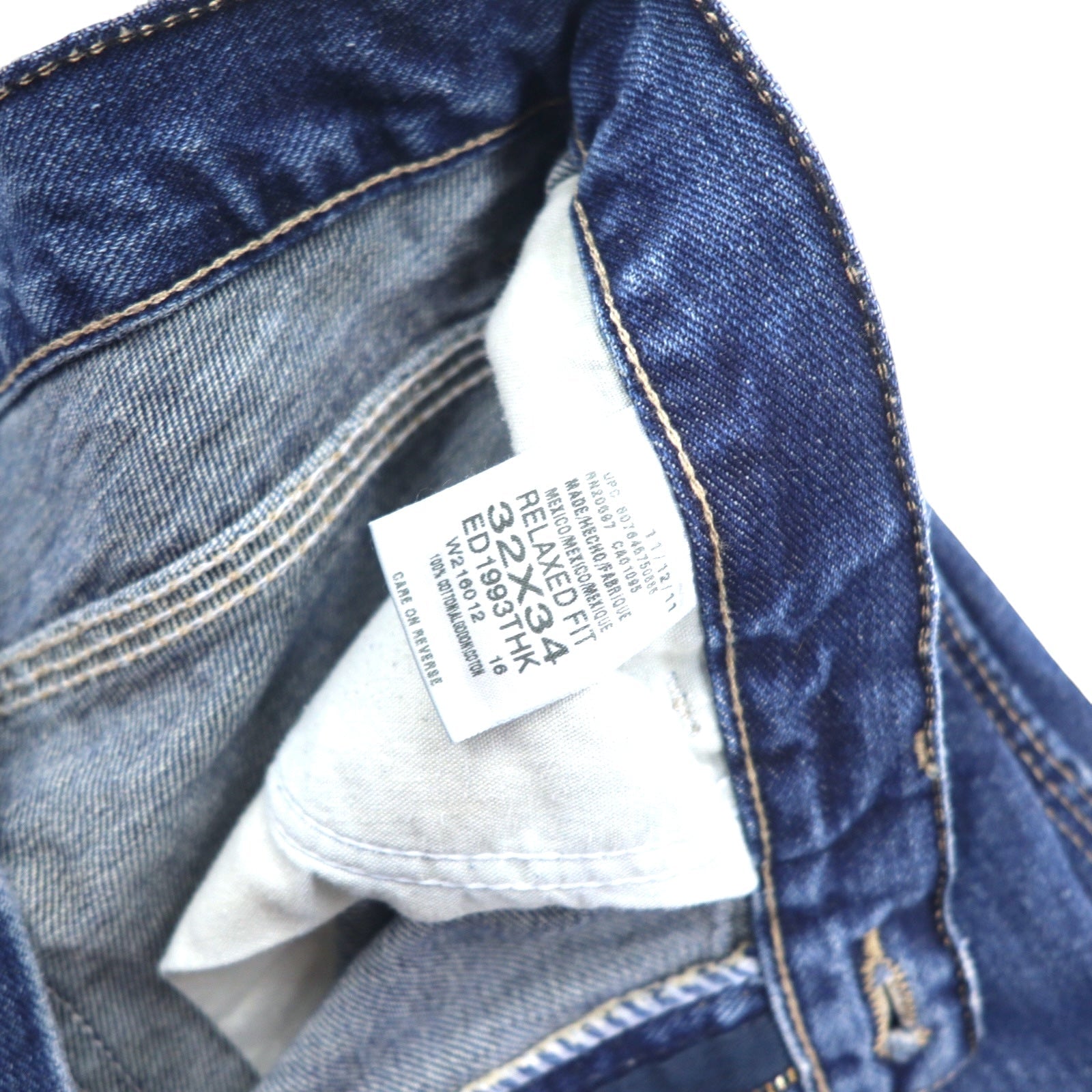 Dickies Vestibilità rilassata RELAXED FIT Jeans da pittore 32 Blu Cotone ED1993THK Fabbricato in Messico