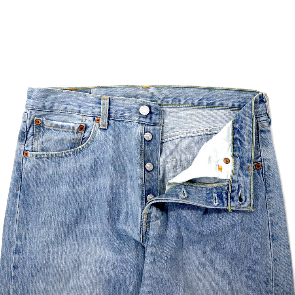 Levi's Made in Spain Anni 2000 Euro Levi's 501 Jeans 31 Blu Ice Wash Cotone Chiusura a bottoni Retro bottone 295 501-0178