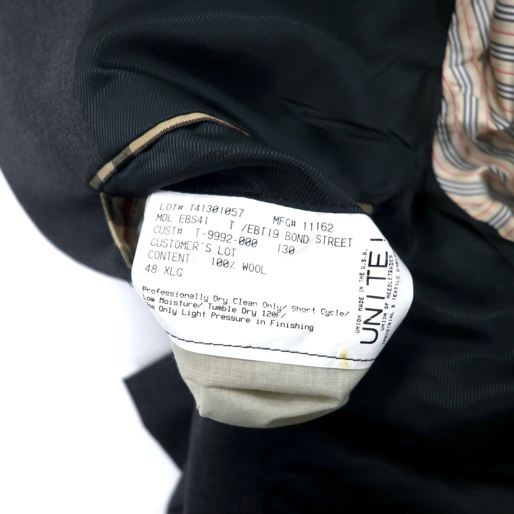 BURBERRY USA 3B Blazer XL Grigio Lana