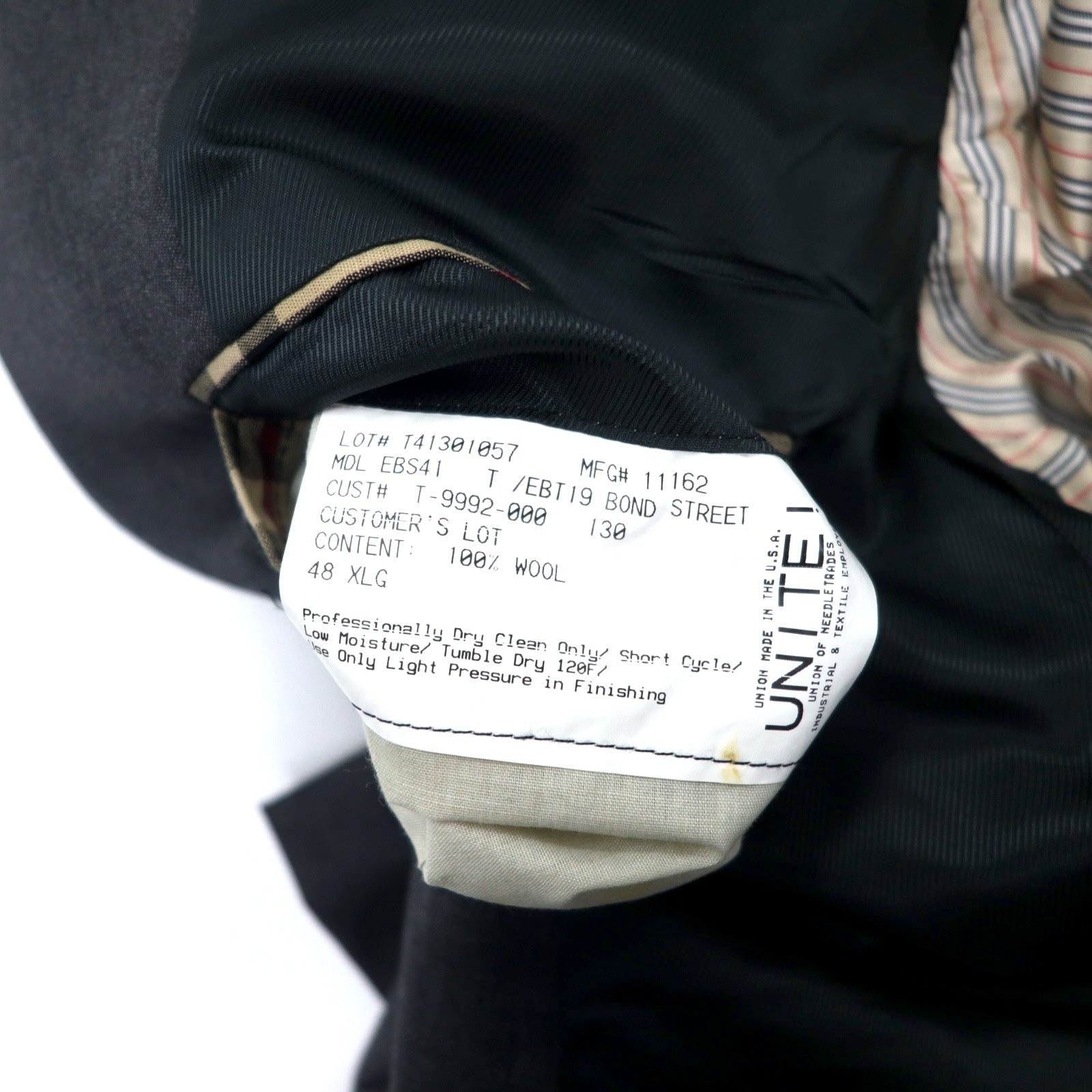 BURBERRY USA 3B Blazer XL Grigio Lana