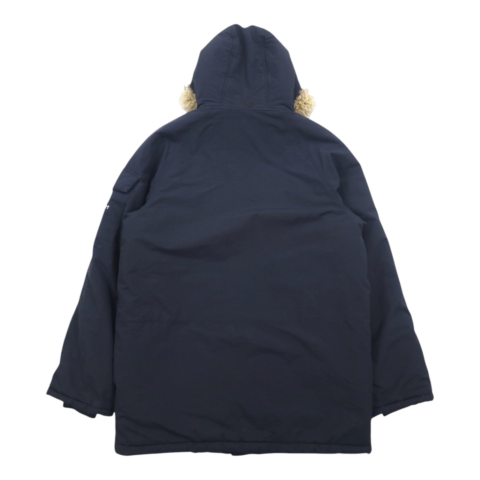 Carhartt N-3B Piumino L Nero Nylon Imbottitura Pelliccia Staccabile Coulisse Doppia Cerniera ANCHORAGE PARKA