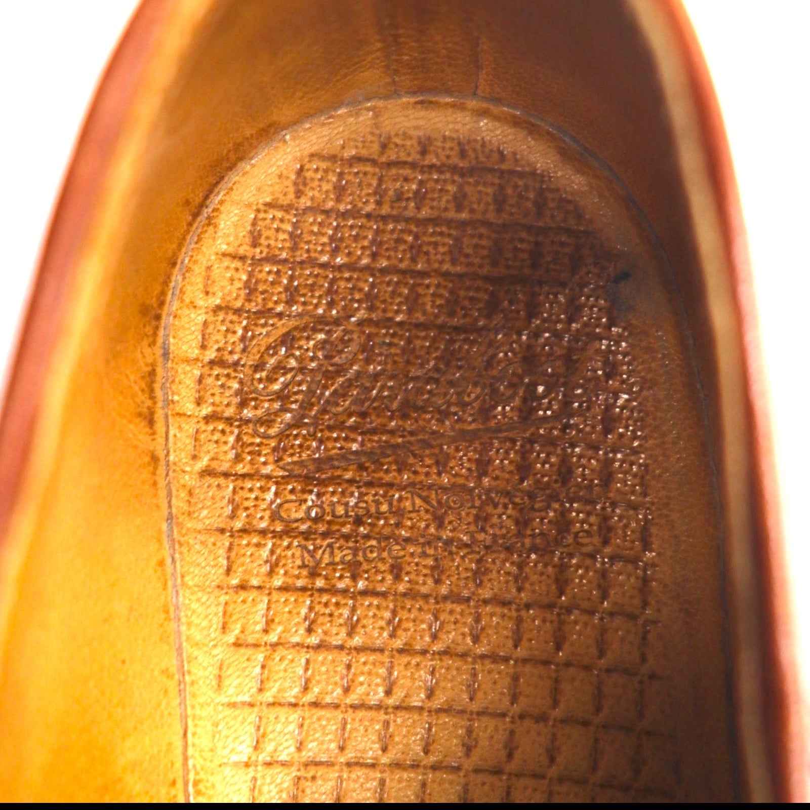 Paraboot ミカエル MICHAEL チロリアンシューズ 26.5cm レザー モカシン Marche II ラバーソール 7153 14 フランス製