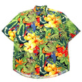 nautica anni '90 camicia hawaiana M multicolore cotone floreale botanico