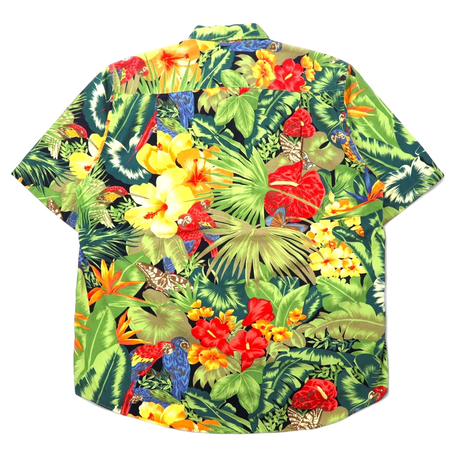 nautica anni '90 camicia hawaiana M multicolore cotone floreale botanico