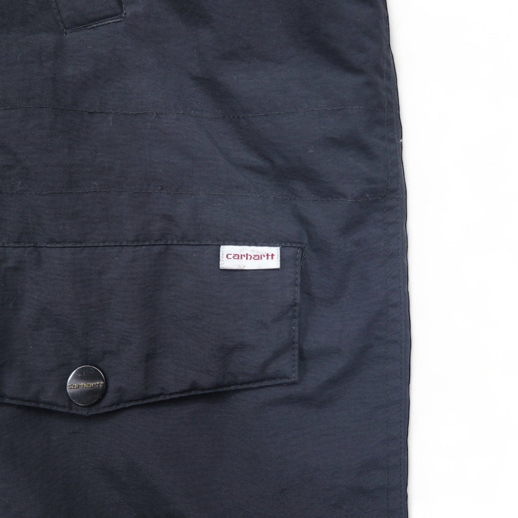 Carhartt N-3B Piumino L Nero Nylon Imbottitura Pelliccia Staccabile Coulisse Doppia Cerniera ANCHORAGE PARKA