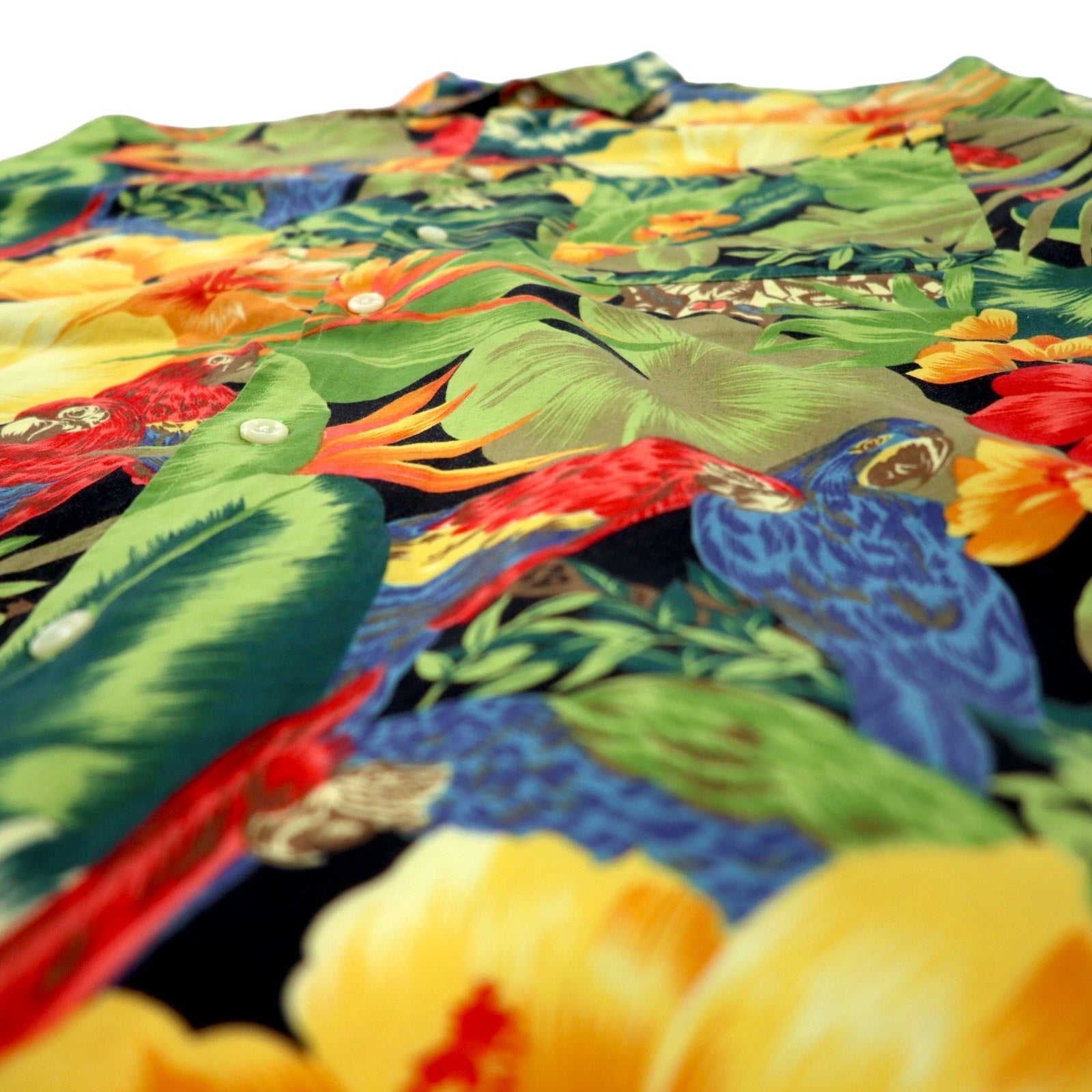 nautica anni '90 camicia hawaiana M multicolore cotone floreale botanico