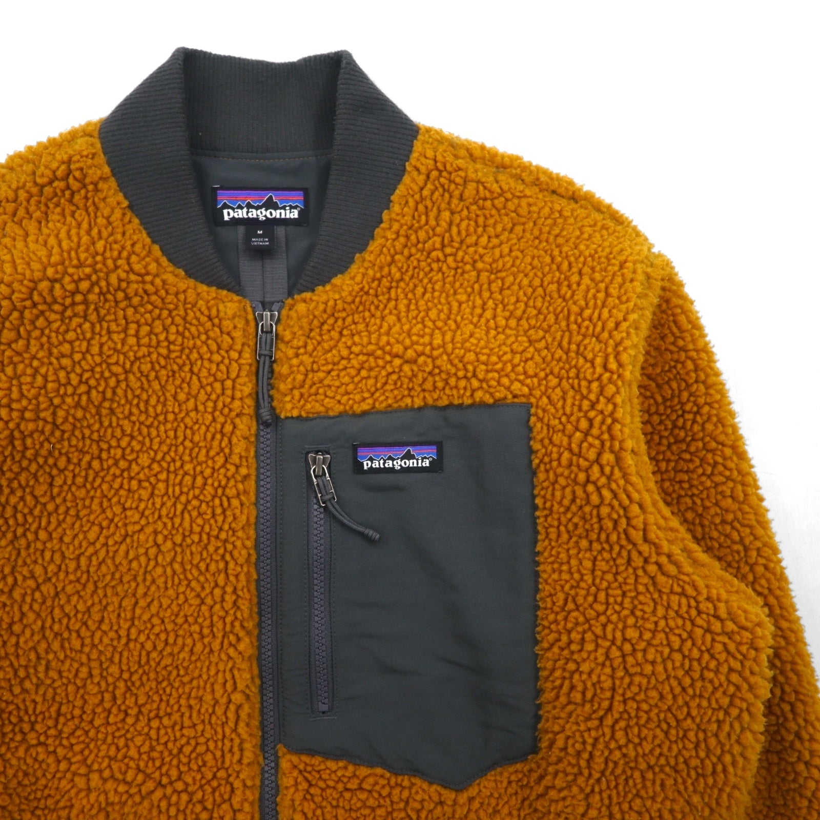 Patagonia レトロＸ 廃番 ボマージャケット Retro-X Bomber Jacket ボア フリースジャケット M マスタードブラウン 22830